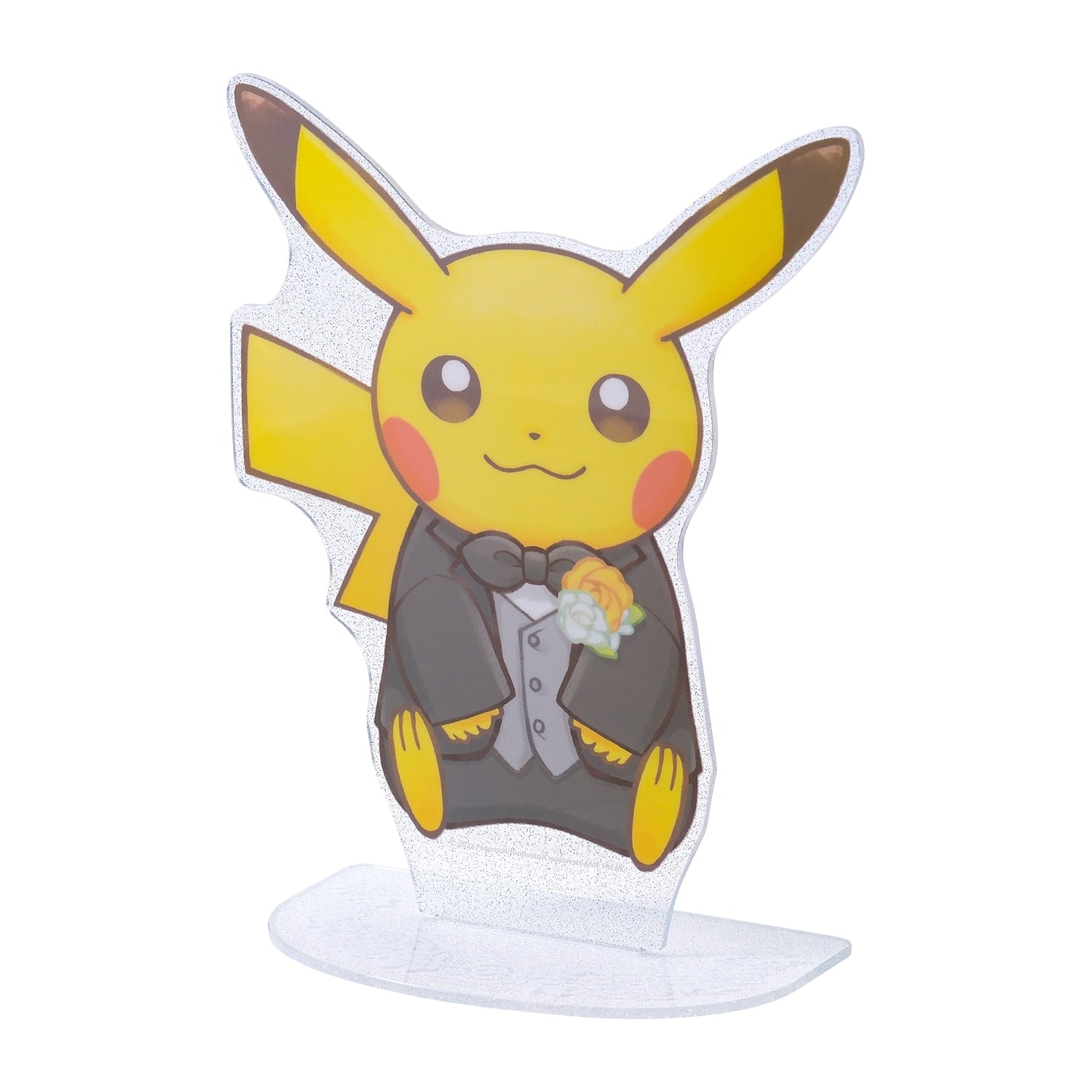 Authentic Japanese Pikachu collectible figure, 22.1×17.9×0.3 cm in size
