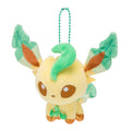 Leafeon Pokemon plushie doll from Japan, cute fluffy mascot with green leaf details