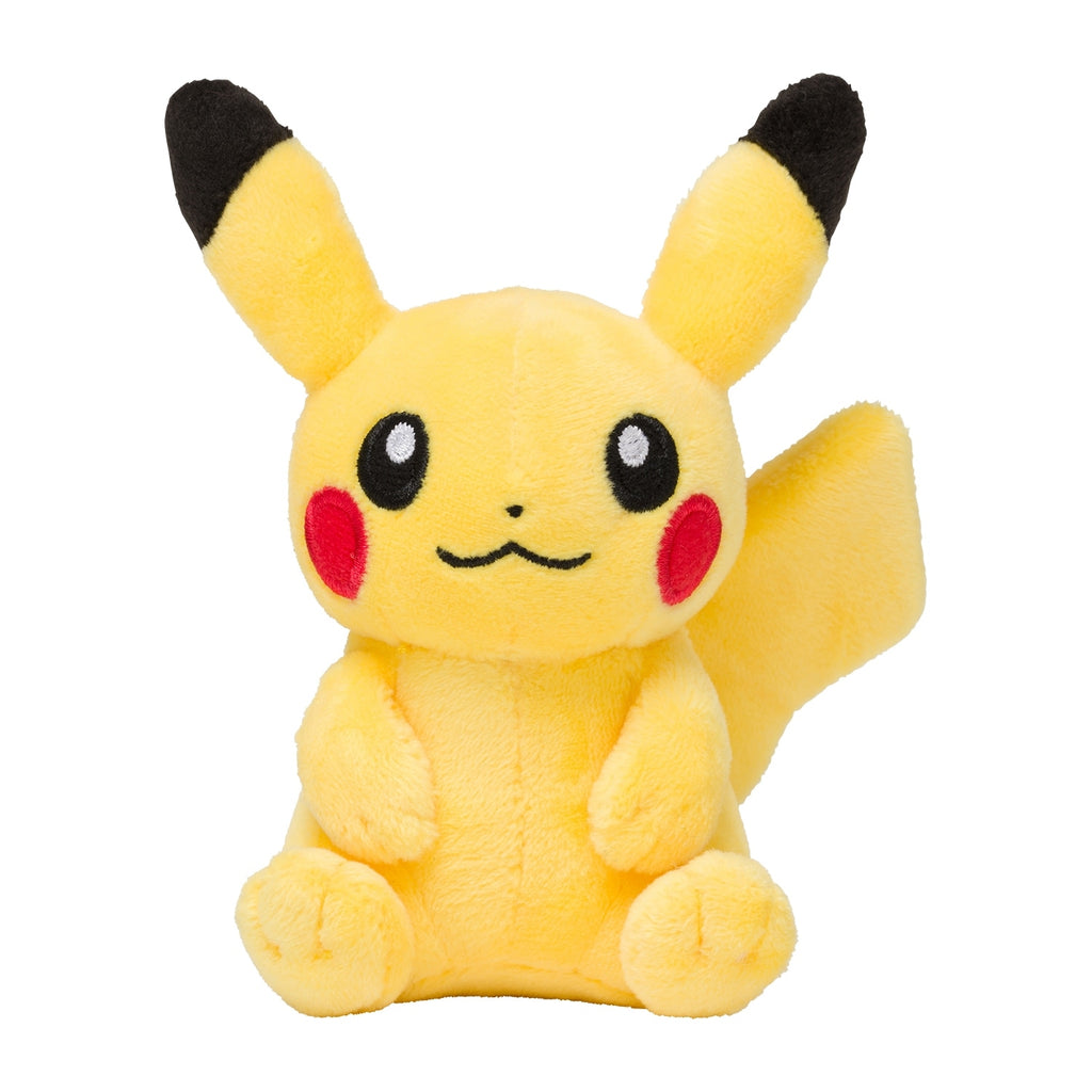 Plush toy Pikachu with smartphone