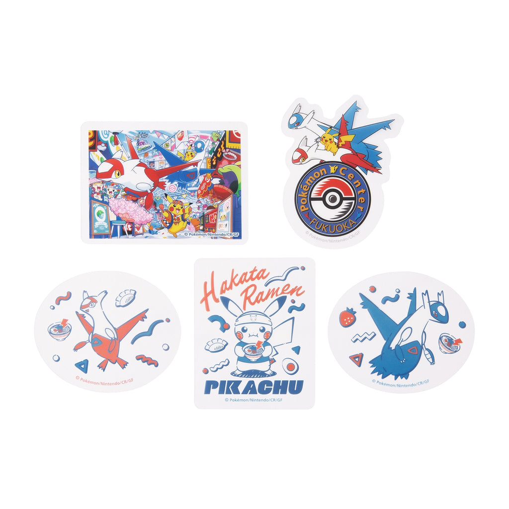 Official Pokemon Center Japan sticker set with unique artwork from Japan