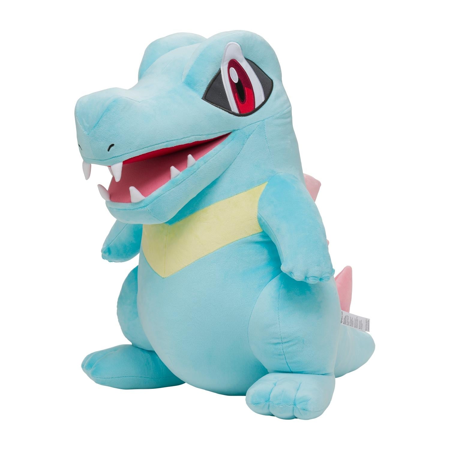 Pokemon life-sized alligator plush toy from Japan, green scaly texture