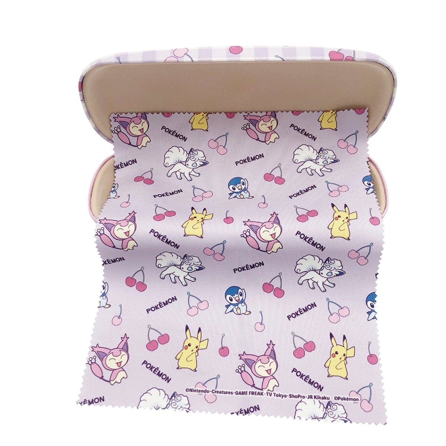 Official Pokemon glasses case with logo and pattern details from Japan