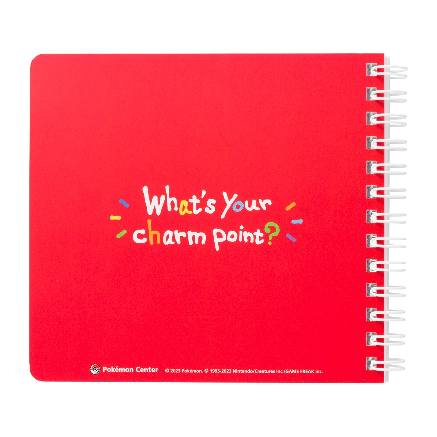 Close-up of Ring Note cover, showcasing official Pokemon Center Japan licensing from Japan