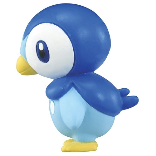 Detailed Moncolle MS-53 Piplup figure from Japan, close-up