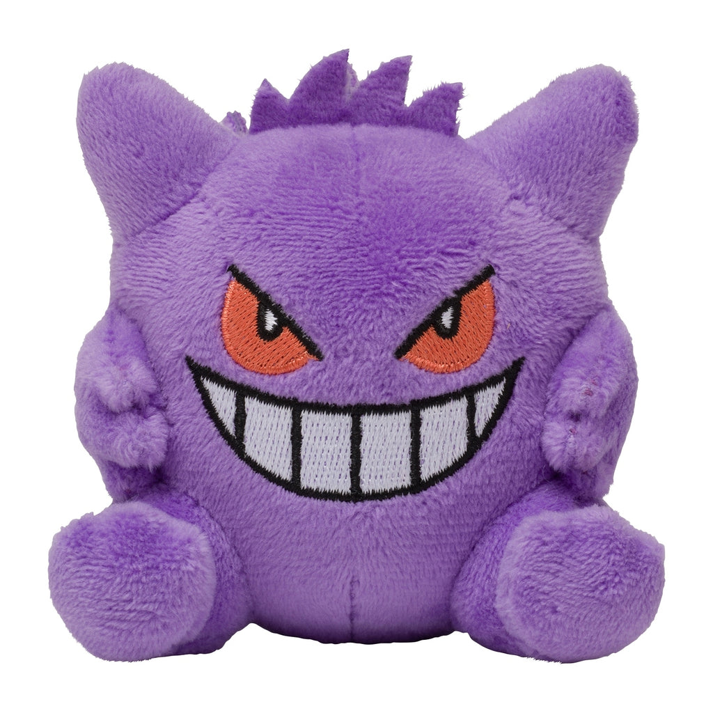 Gengar stuffed animal with smartphone