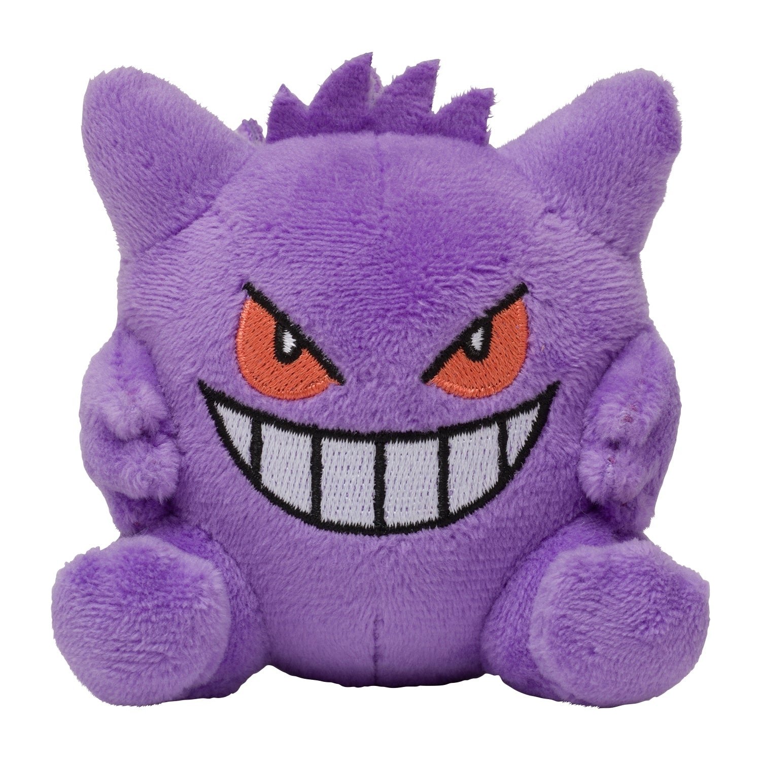 Gengar stuffed animal with smartphone
