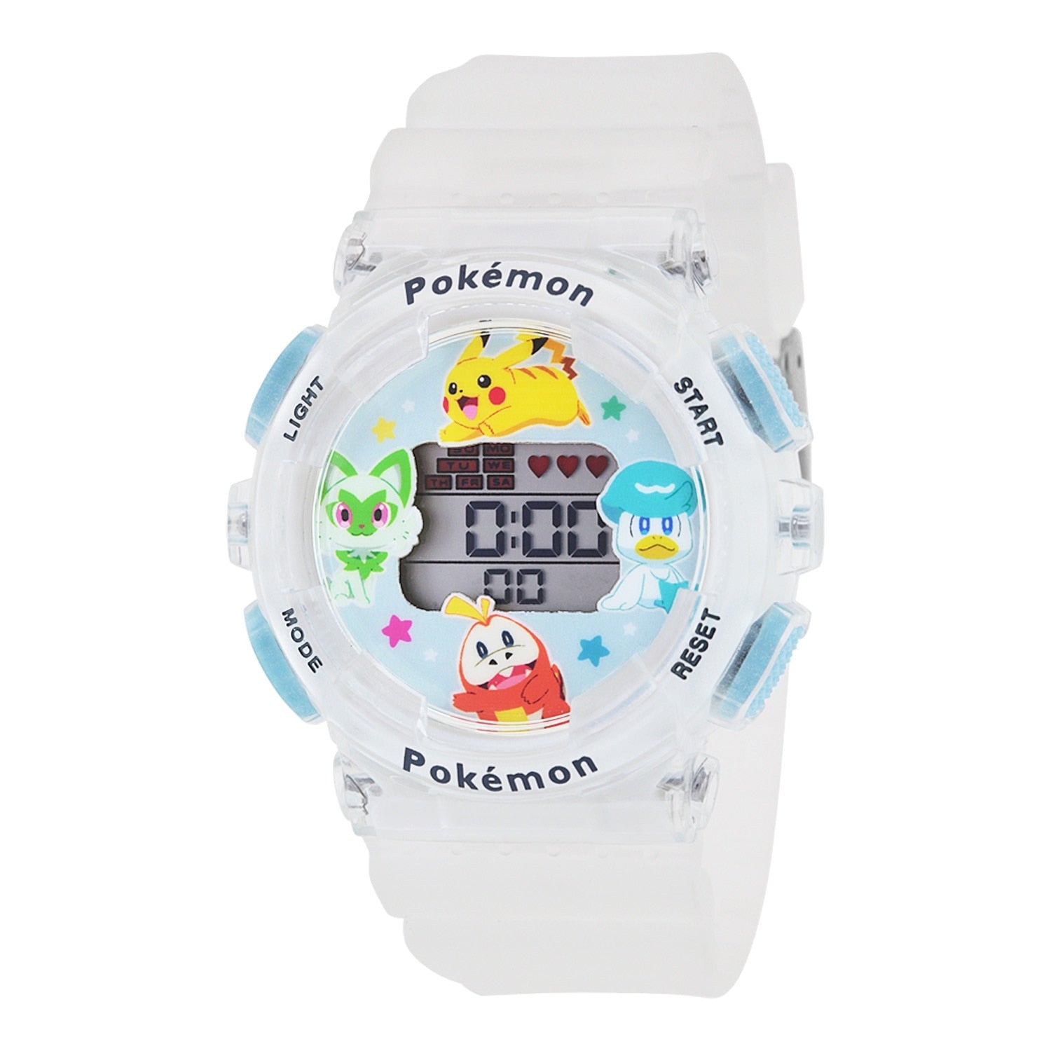 Pokemon Digital Watch with clear design from Japan