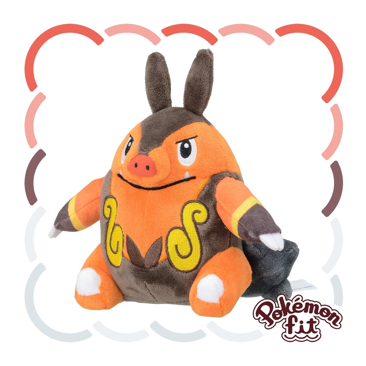 Pokemon 499 Plush Chaobu from Japan, cute facial expression