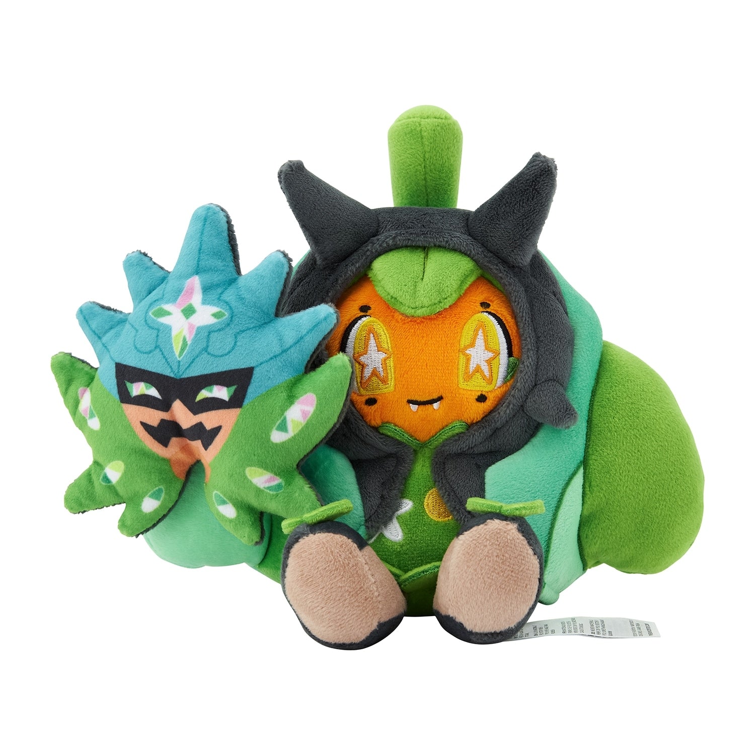 Pokemon Ogapon Doll with green noodles from Japan