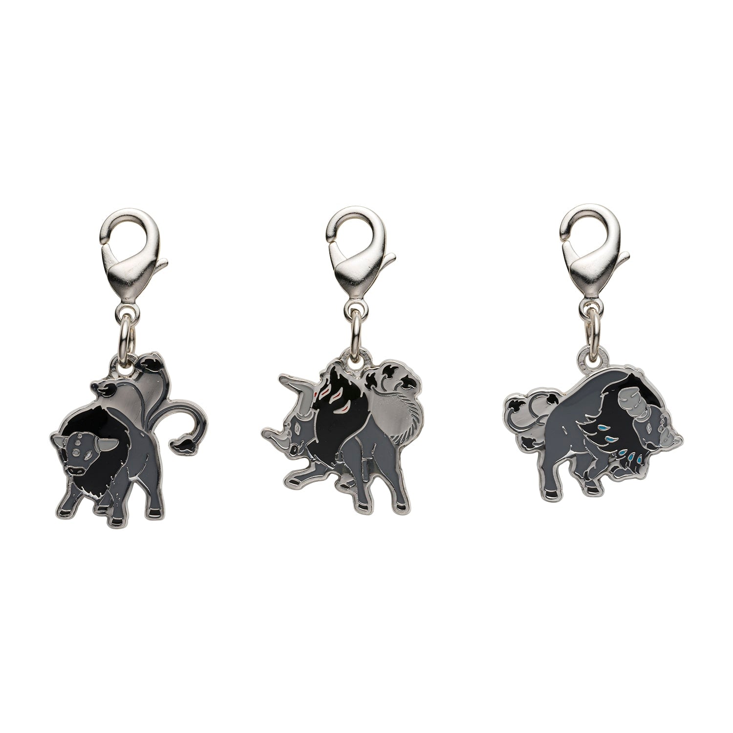 National Encyclopedia Metal Charm P128 from Japan, featuring detailed metal design