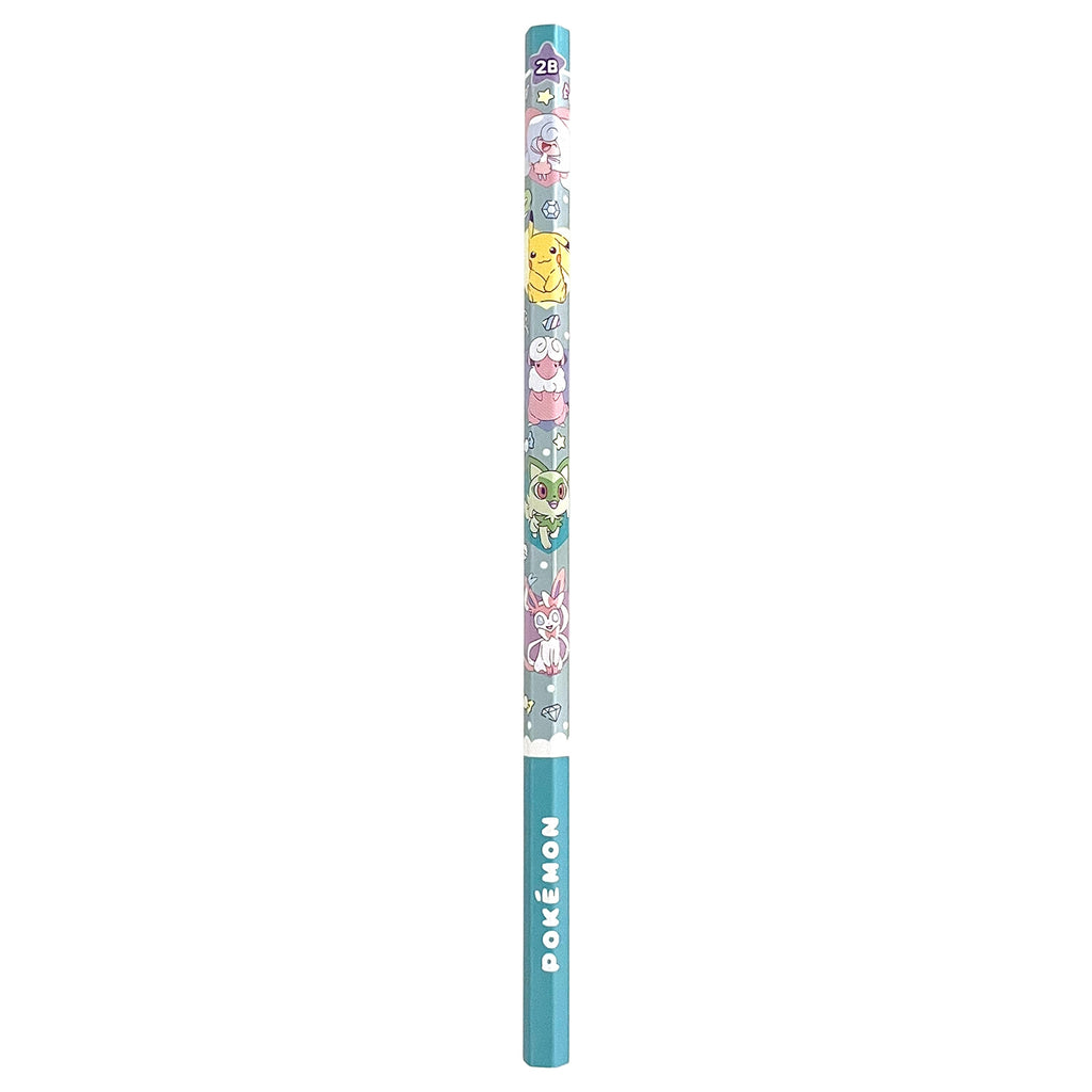 Official Pokemon Center Japan licensed Kakikata Pencil 2B Silver Scroll, a unique writing tool with a fancy design from Japan