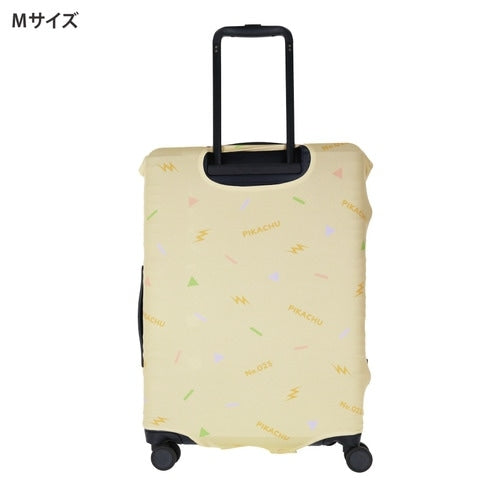 Pikachu Suitcase Cover M from Pokemon Center Japan, showing back design