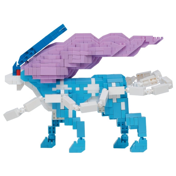 Japanese Nanoblock Suicune Deluxe Edition, intricate design and details from Japan