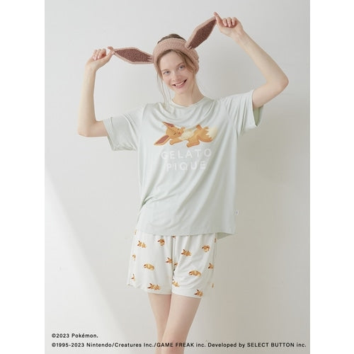 [gelato pique] Cool touch print T-shirt & shorts set Mint