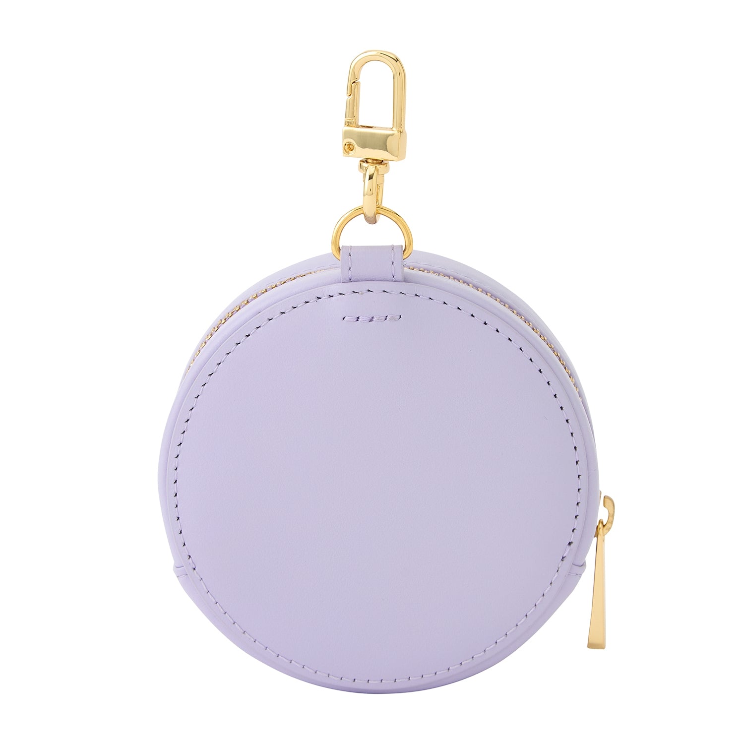 Genuine leather mini round pouch Metamon