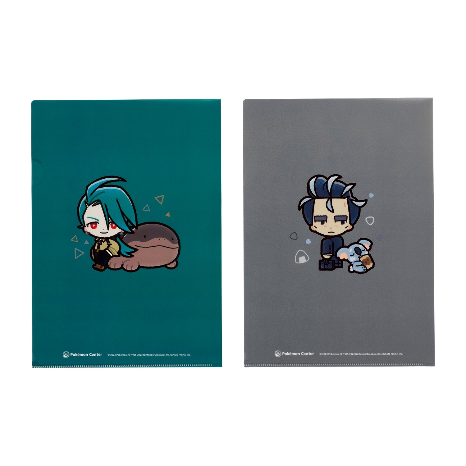 A4 clear file set of 2 POKÉMON TRAINERS Chili & Aoki