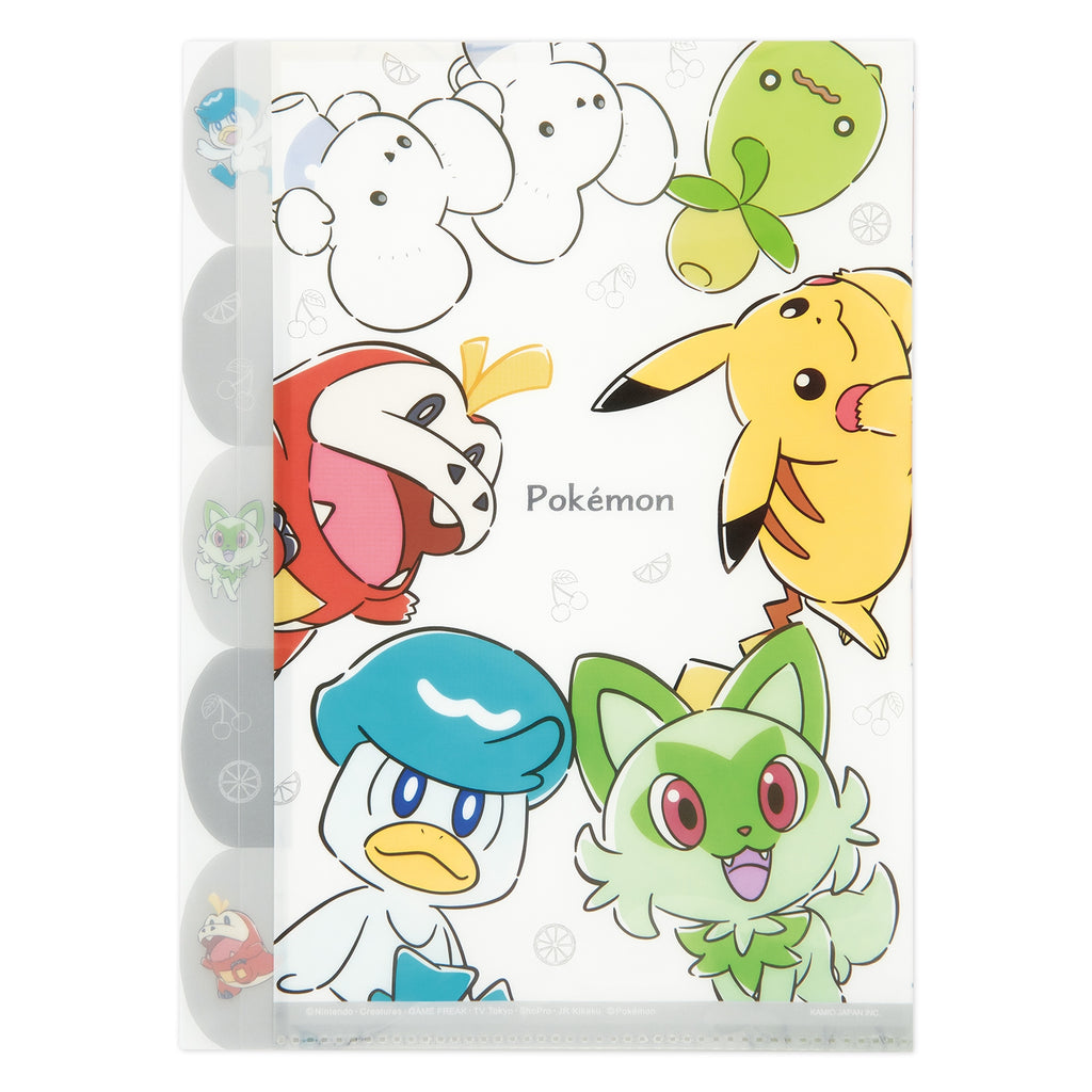 Die-cut 5 index clear file/Pokémon ring