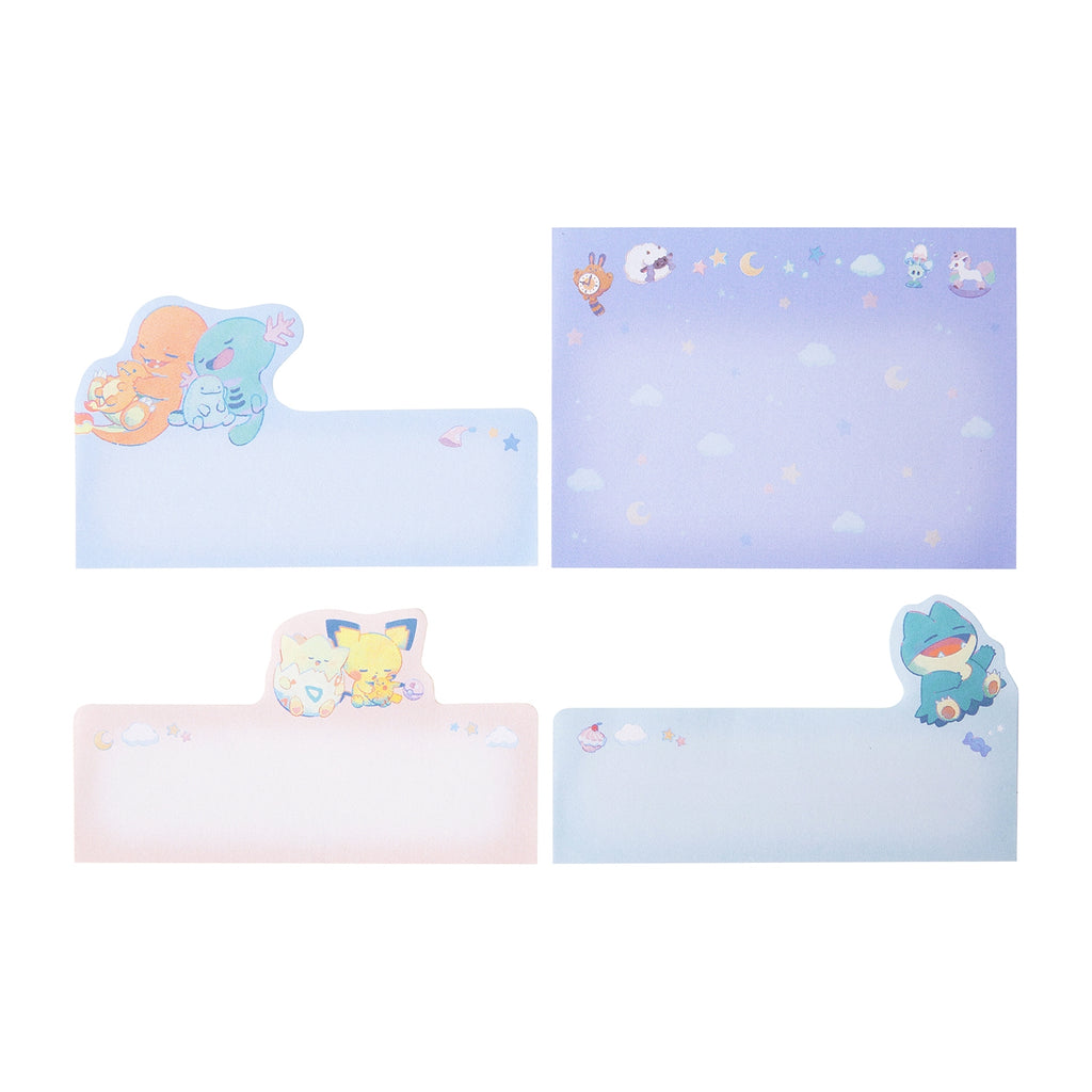 Pokemon die-cut block sticky notes with various Pokemon characters, official Japan release