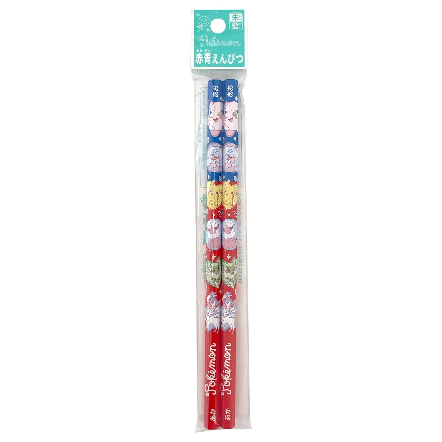 Pokémon Red & Blue Pencil with fancy design from Japan