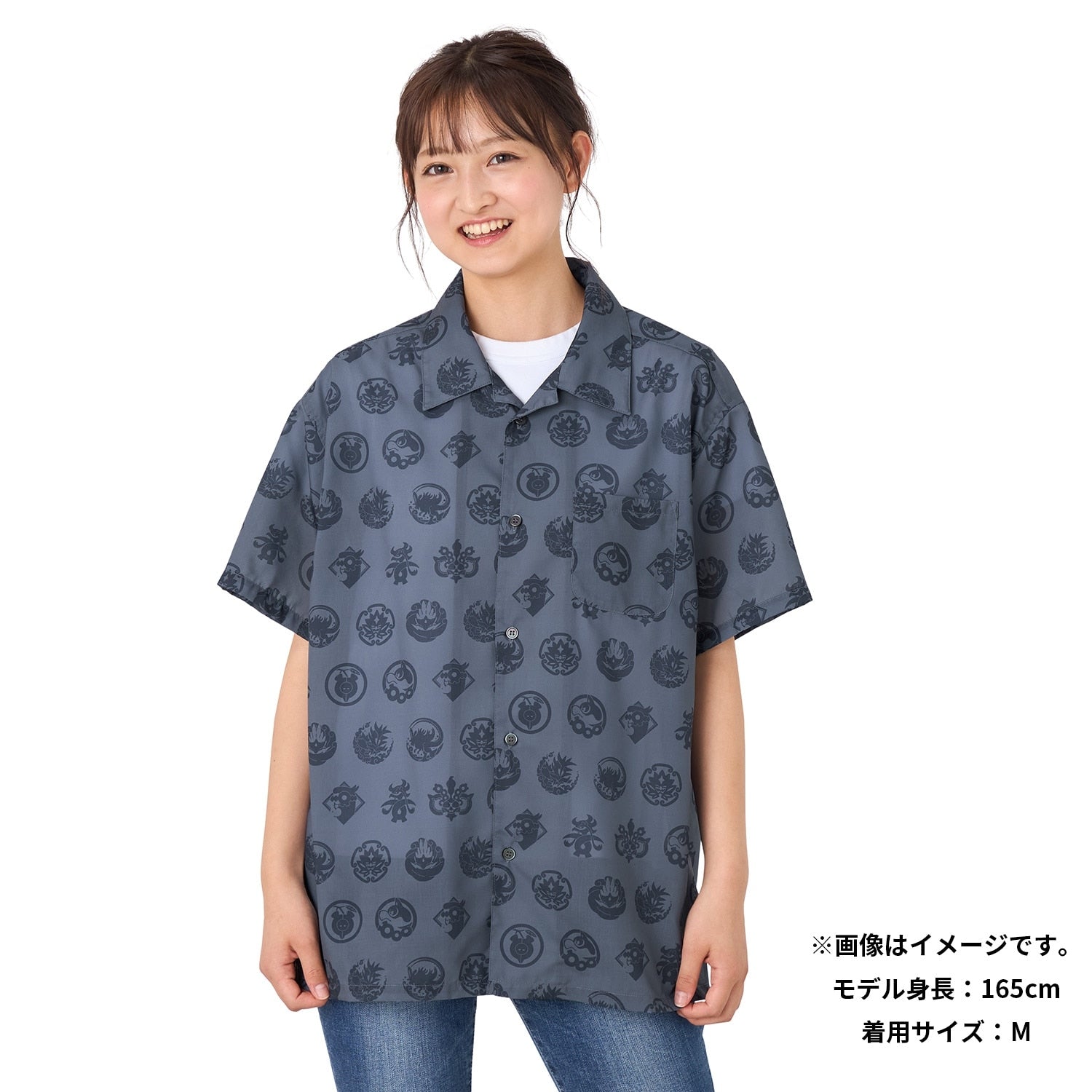 Aloha Shirt Poke Crest Kitakami no Sato M/L