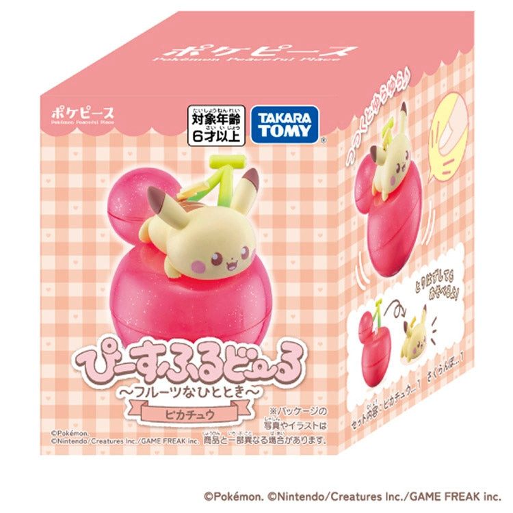 KADO Japan Poke Piece Peaceful Doll ~Fruit Moments~ Pikachu, a must-have for collectors
