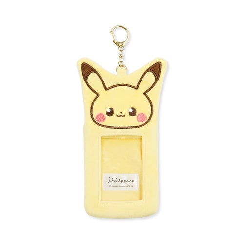 Pikachu Pokepiece from Japan with fluffy photo holder
