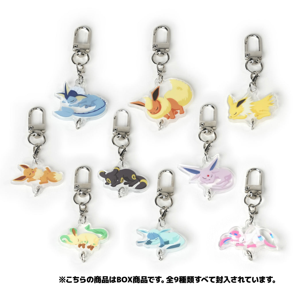 Pokemon Eevee Friends Acrylic Charm with colorful details from Japan