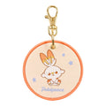 Woven Hibani Pokepiece keychain with Scorbunny design from Japan