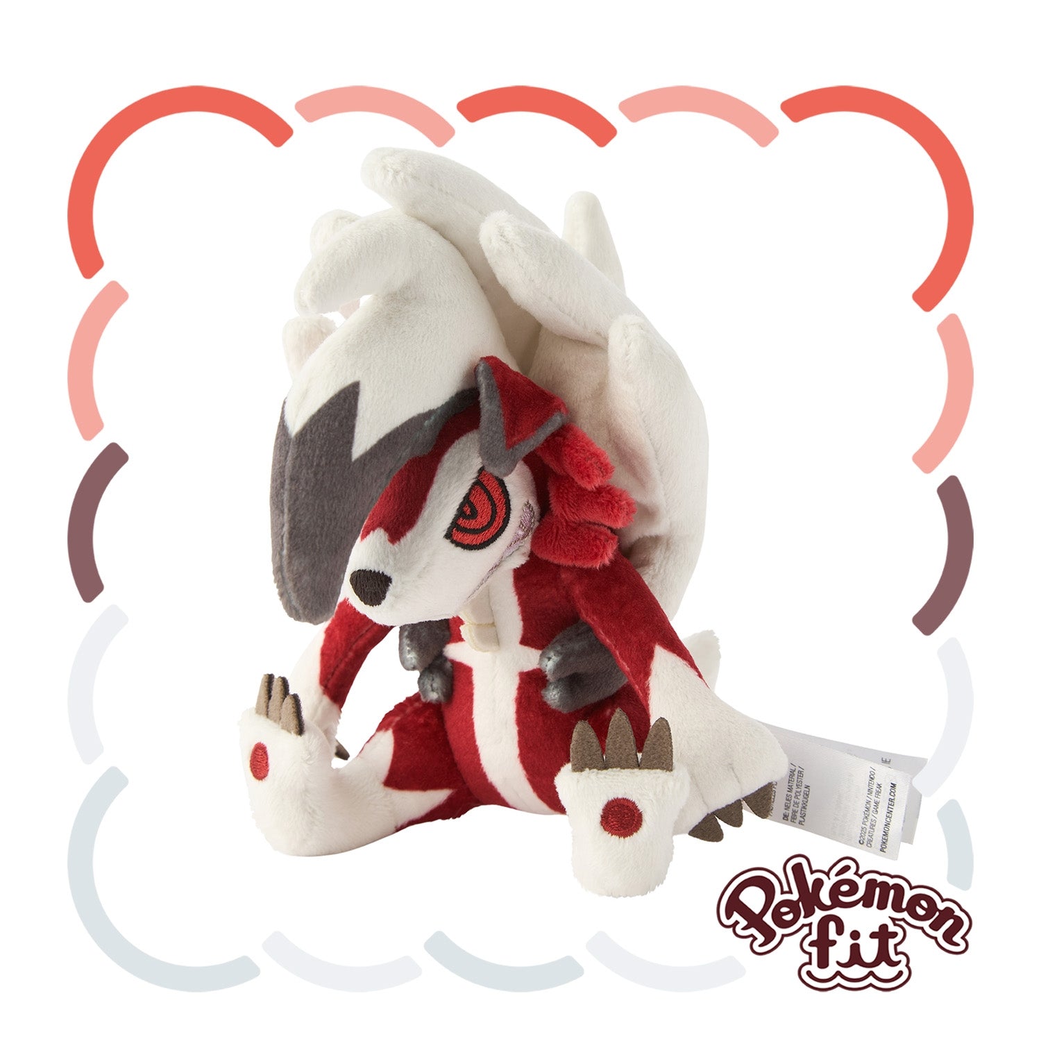 745 Plush Pokémon fit Lugargan from Japan, cute plushie with detailed face