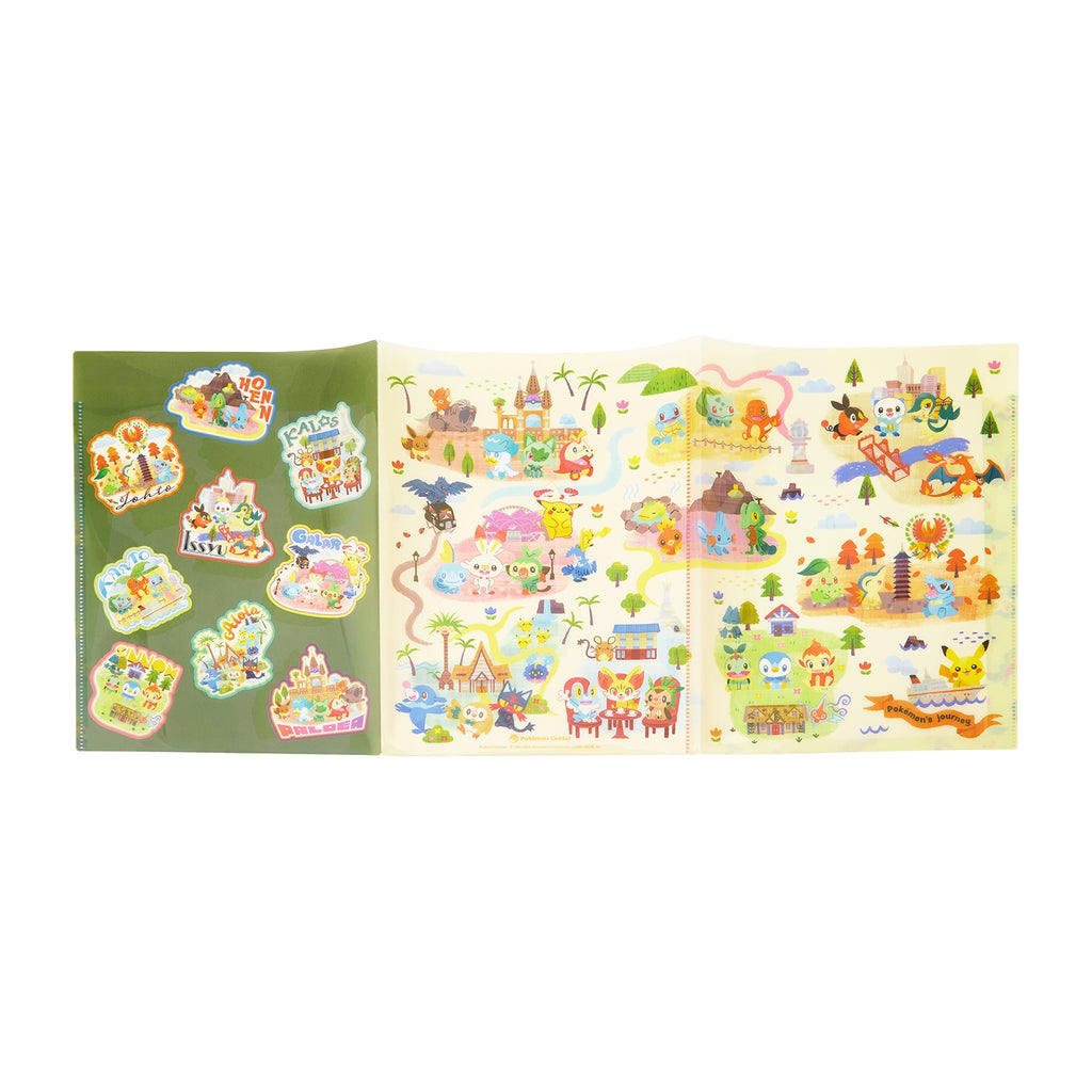 Three-sided clear file Pokémon’s journey