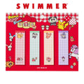 SWIMMER Sticky Set from Japan, cute Pokemon character on a colorful background