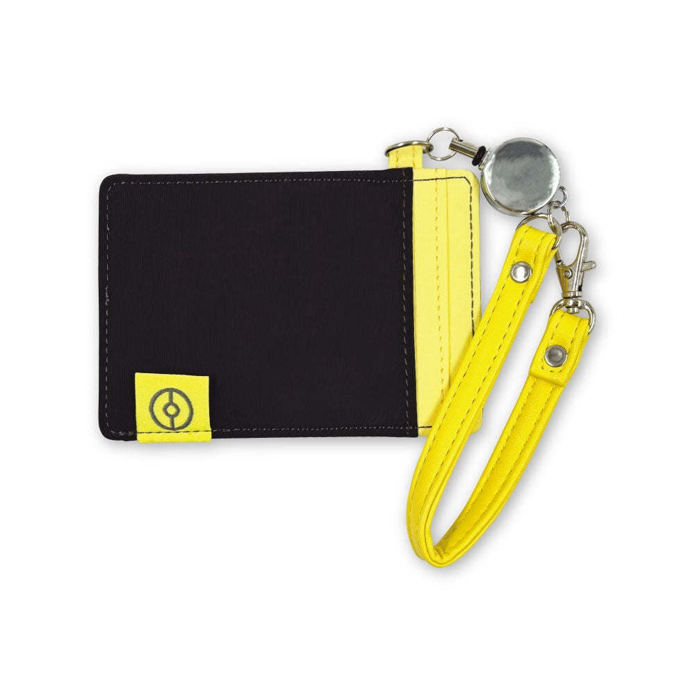 Pass case with reel color logo blacky