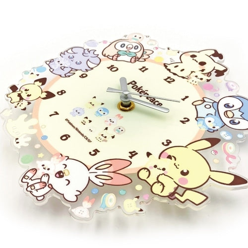 Acrylic wall clock stuffed toy pokepiece
