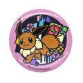 Eevee paper-cut series glitter can badge from Japan, featuring Normal-type Pokemon design
