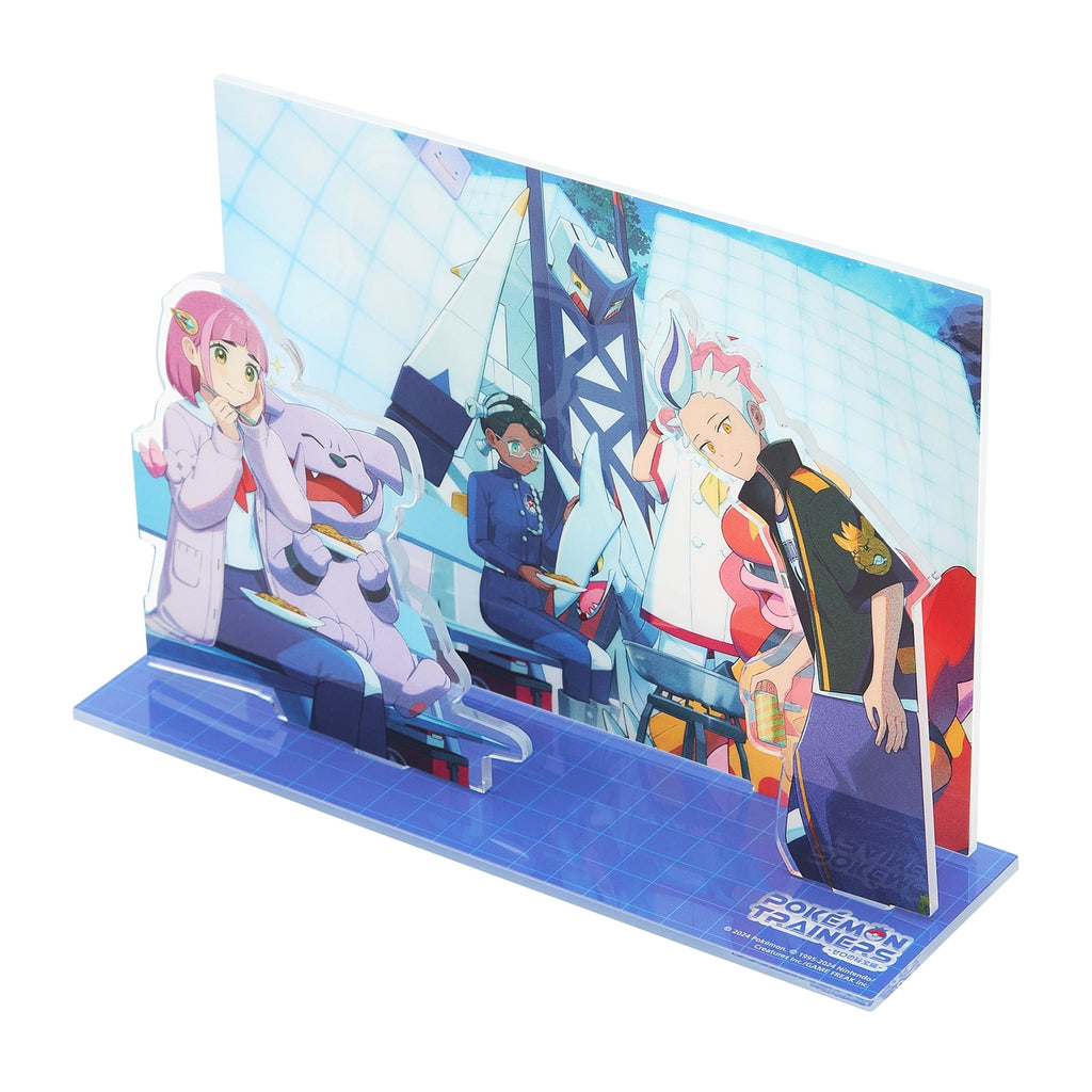 Detailed anime-style setting of Blueberry Academy trainers in Diorama stand from Japan