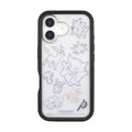 iPhone16 compatible plump frame case black