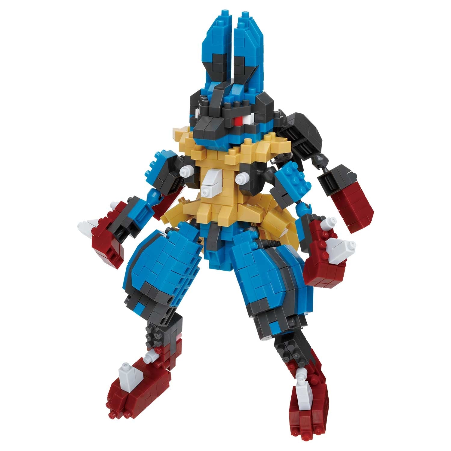 Mega Lucario RS Nanoblock collectible from Japan, front view