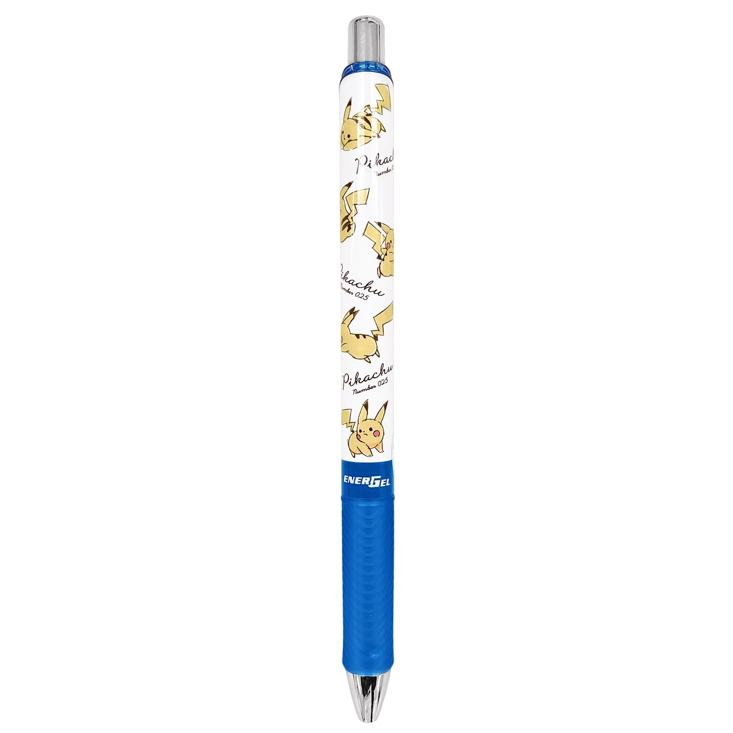 Pikachu number025 Energel ballpoint pen with Pikachu flyer from Japan
