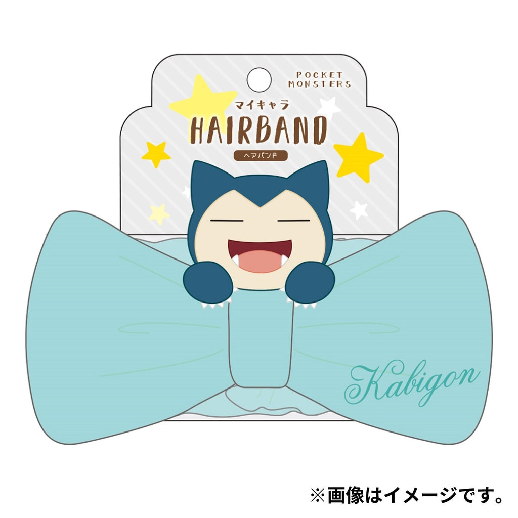 Snorlax hair band with KADO Japan logo and Japan sourcing