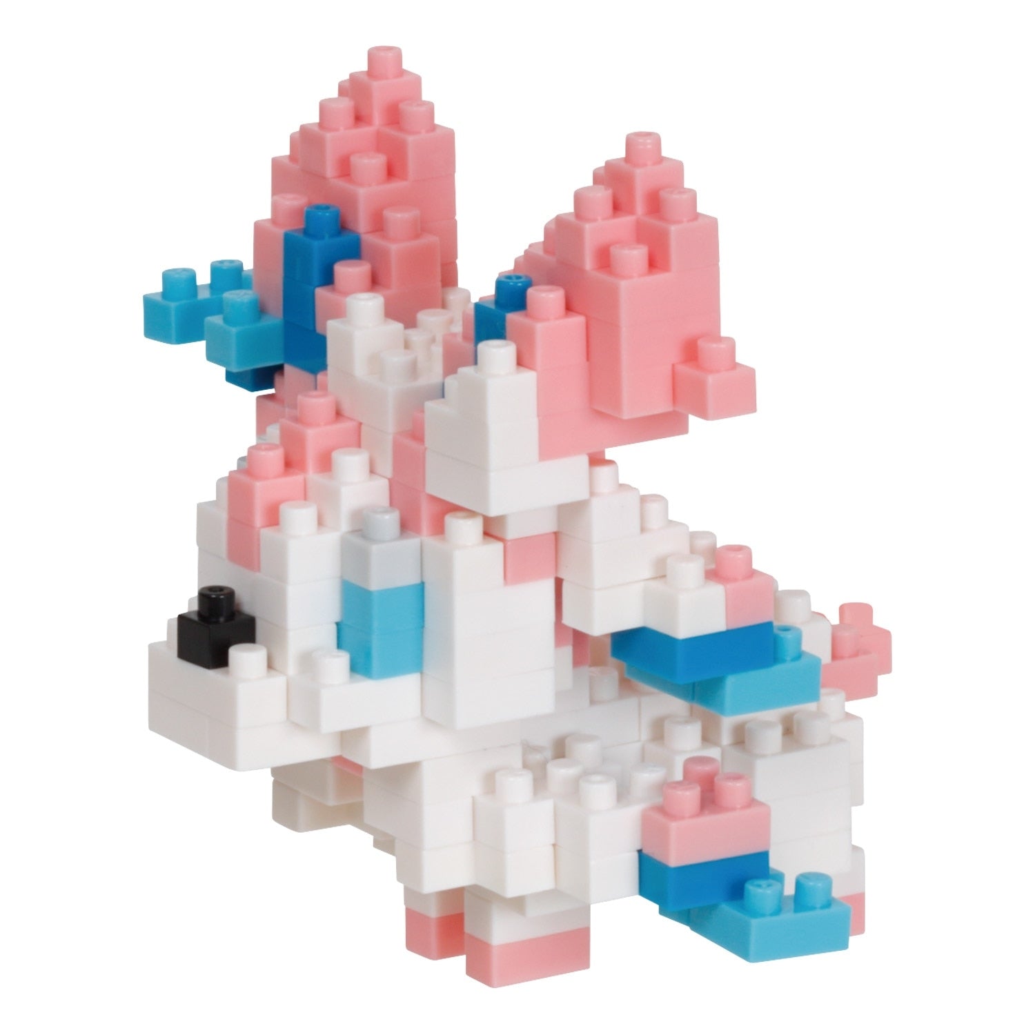 Nanoblock NBPM_073 Nymphia collectible toy from Japan, colorful blocks and Pokemon logo