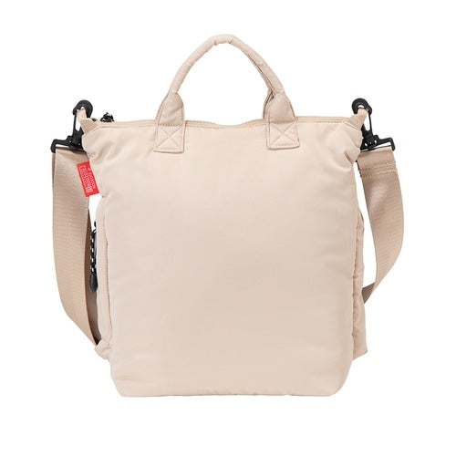 Monpoke Root Tote Square Puff Tote Beige