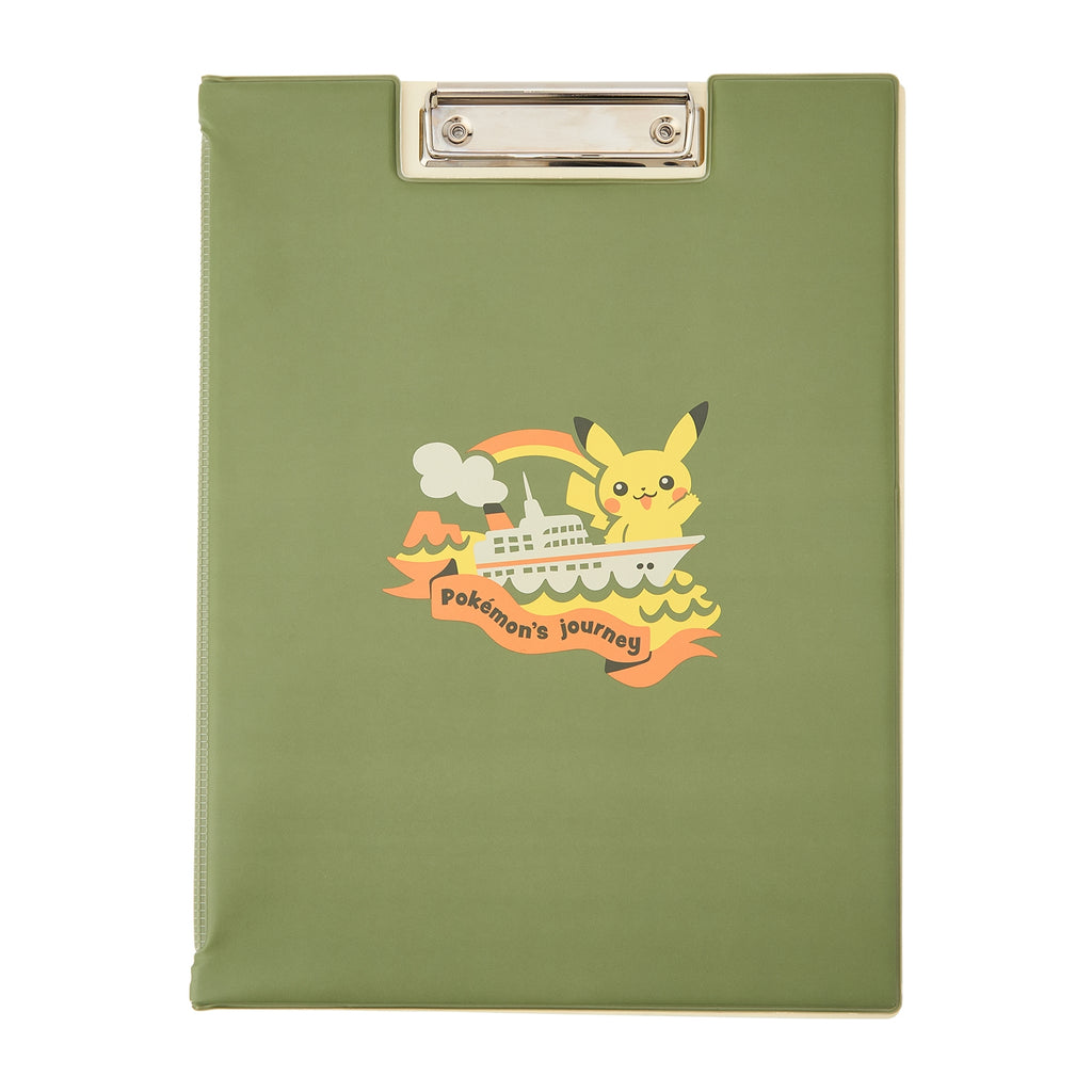 Pokémon Journey Bi-fold Binder with colorful Pokémon design from Japan