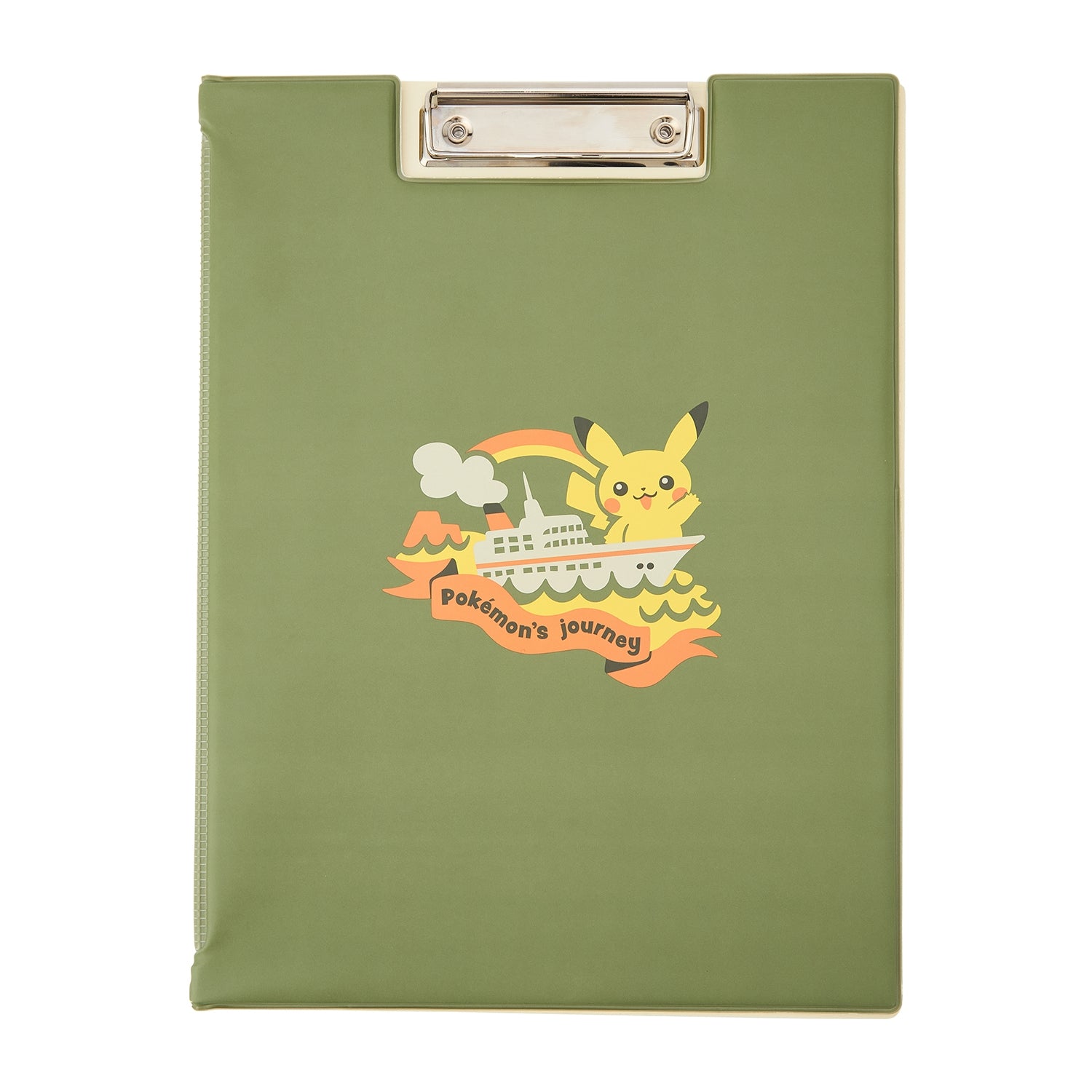 Pokémon Journey Bi-fold Binder with colorful Pokémon design from Japan
