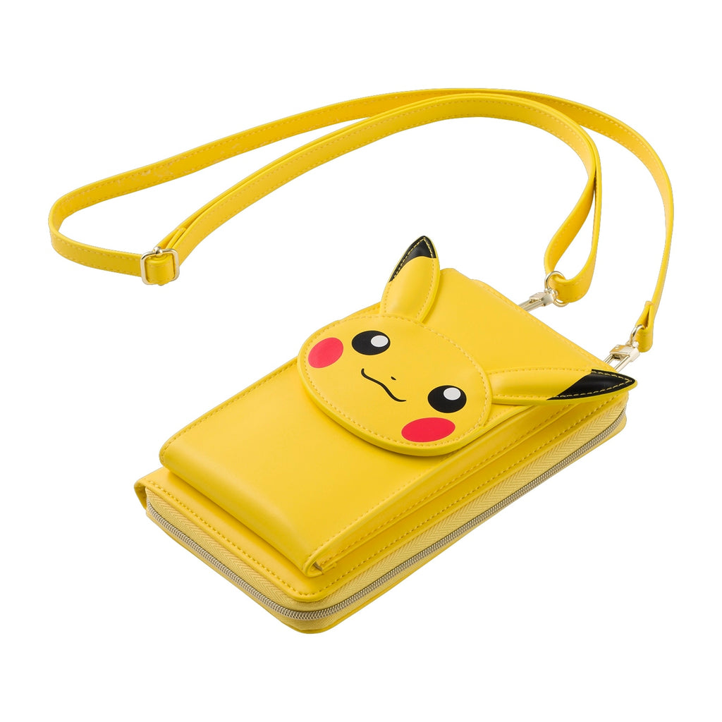 Pikachu smartphone shoulder wallet with wallet function from Japan, cute design