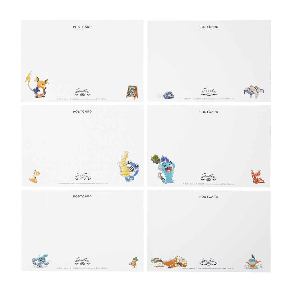 Set of 6 postcards Pokemon Sento