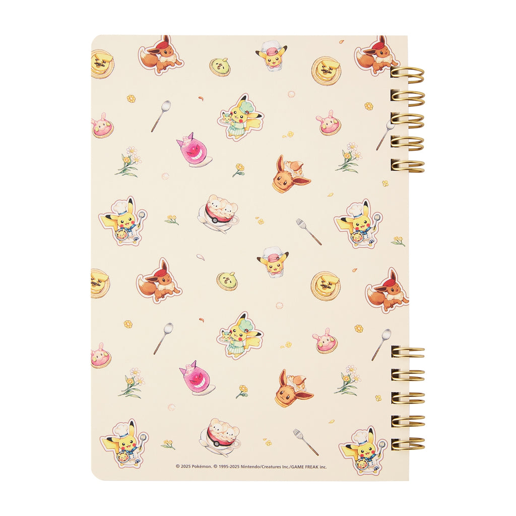 Official Pokemon Center Japan B6 Ring Note with Pikachu sweets theme