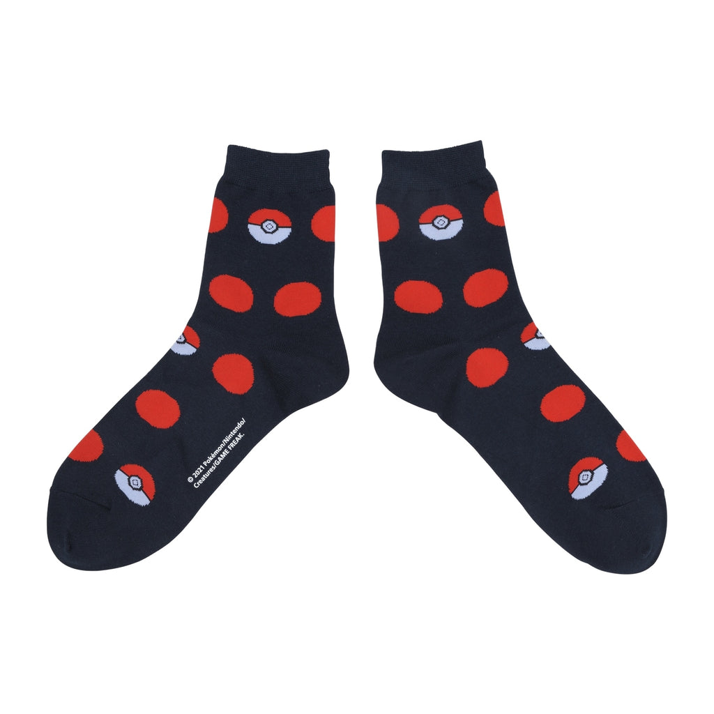 [Choice] Middle socks Poké Ball Dot RD (25-27cm)