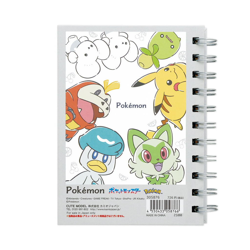 A6 Ring Notebook featuring official Pokémon designs, sourced from Japan