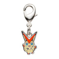 National Encyclopedia Metal Charm 494 from Japan, featuring a detailed Pokemon design
