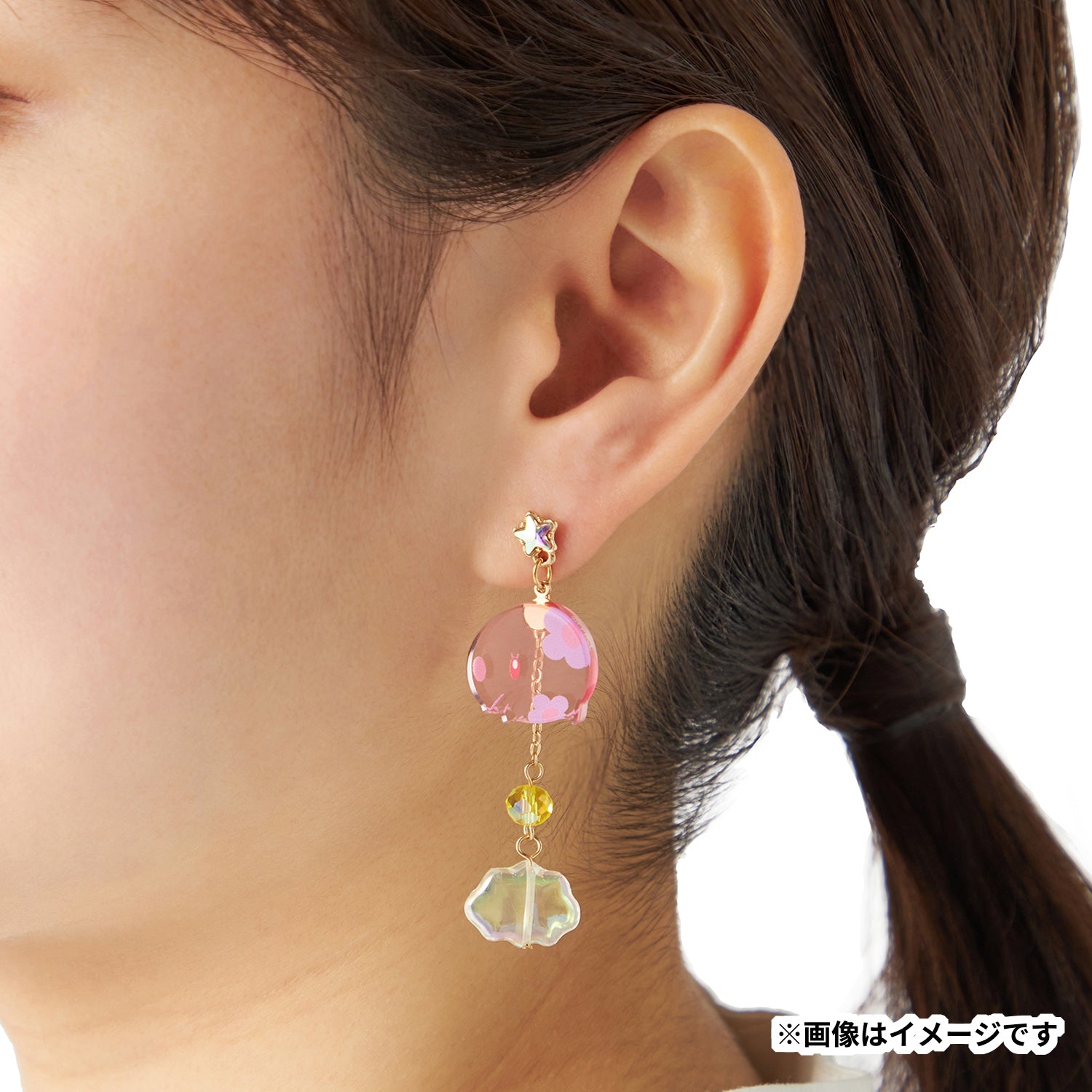 Authentic Munna earrings from Pokémon Center in Japan with anime style